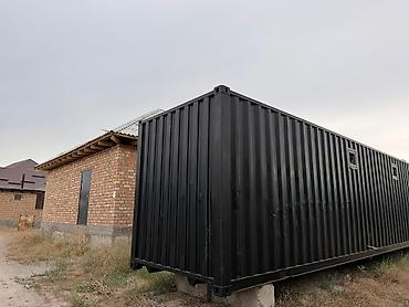 жилой контейнер: Модульный дом/офис из морского контейнера с панорамным фасадом - — 2