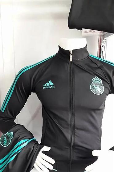 real sport: Мужской спортивный костюм, S, Adidas, Б/у, цвет - Черный, Самовывоз, Платная доставка — 1