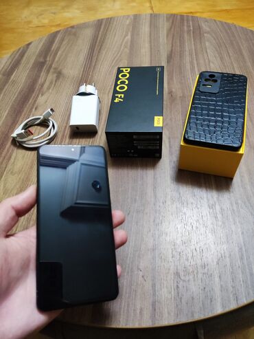 Poco: Poco F4, 256 GB, rəng - Qara, Barmaq izi, Simsiz şarj, Face ID