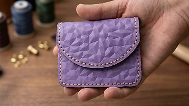 Portmone, pulqabıları: Kompakt dəri kartlıq/cüzdan - Material: təbii, qalın fakturalı dəri - — 9