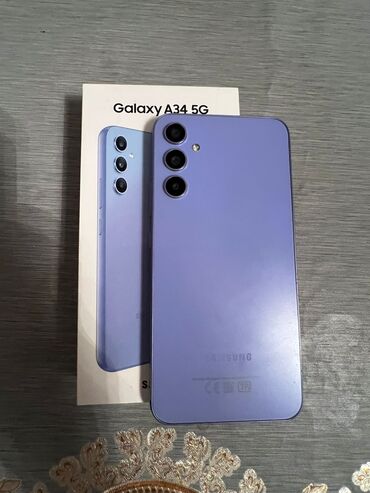 Samsung: Samsung Galaxy A34 5G, 128 GB, rəng - Bənövşəyi