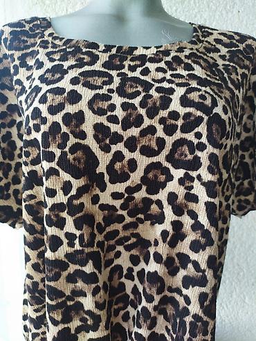 Bluze: "JANINA" Bluza Leopard Print - Kratak Rukav * L ⭕ Stanje: Odlično - — 5