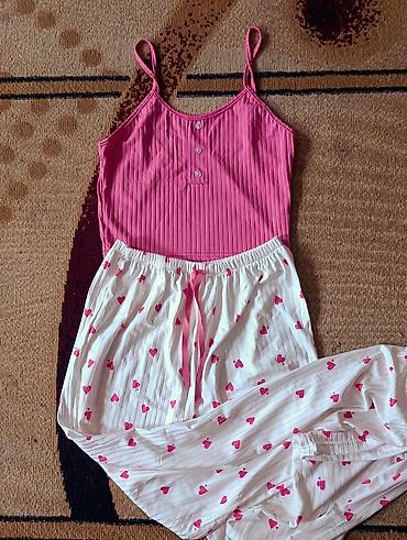lining 38: Пижама, Трикотаж, Made in KG, На пуговицах, M — 2
