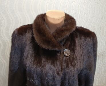 Шубы: Шуба, Норка, Длинная модель, Германия, 4XL — 2