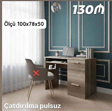 Ev üçün digər mebel: *Yazı masası 💥* ✔️Rəng seçimi var *Çatdırılma və quraşdırılma — 1