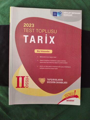 Digər: 2 ci hissə Tarix test toplusu. Kitab təzə kimidir, çox səliqəli