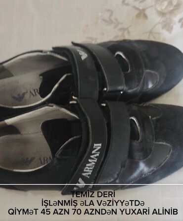Botinkalar: Armani kişi ayaqqabısı - Material: təmiz dəri (kombinə olunmuş dəri