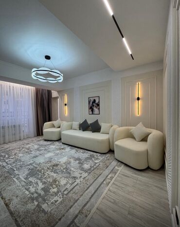 аренда квартир асанбай: 2 комнаты, 64 м², Элитка, 3 этаж, Дизайнерский ремонт
