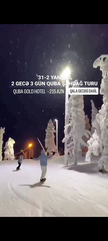 Turizm: Sizlərə möhtəşəm, Büdcənizə uyğun YENİ İL turu təklif edirik! ☃️ Quba