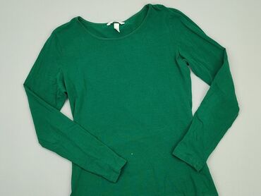 zielone bluzki z bufiastymi rękawami: Blouse, H&M, M (EU 38), condition - Very good