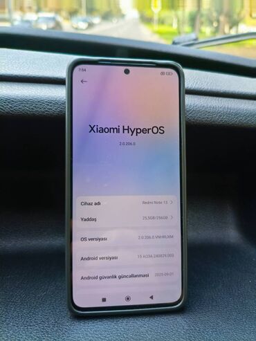 redmi note 1: Redmi Note 13, 256 GB, rəng - Qara, Sensor, Barmaq izi, İki sim kartlı