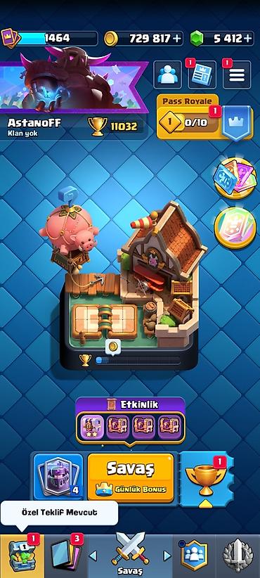 free fire: Clash Royale Hesapı Hərcür Şey var hesapda — 1