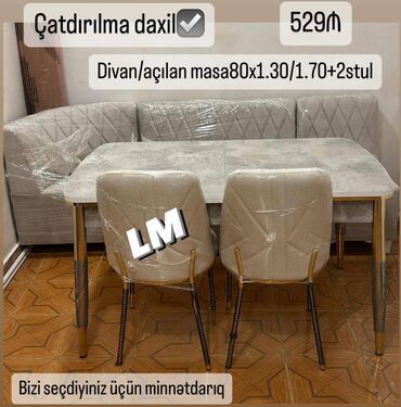 Masa və oturacaq dəstləri: Elani Screen Edib Watcapa Gonderin !! 💫 Mətbəx dəsti Qiymət : 529₼