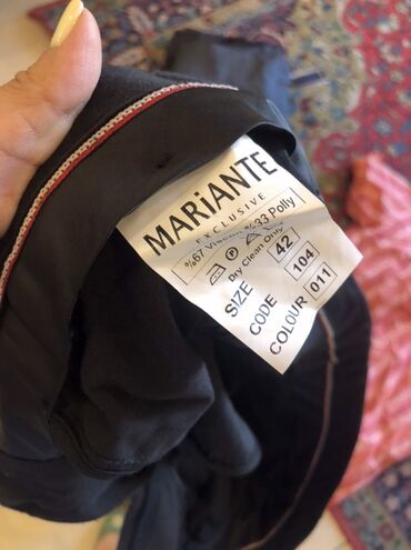 Şalvarlar: MARIANTE Exclusive markalı, 67% viskoz və 33% poliester tərkibli, qara -da lalafo.az — 4 Şalvarlar: MARIANTE Exclusive markalı, 67% viskoz və 33% poliester tərkibli, qara — 4