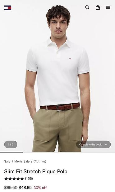 ag cins: Polo köynək, Tommy Hilfiger, XS, rəng - Ağ — 1