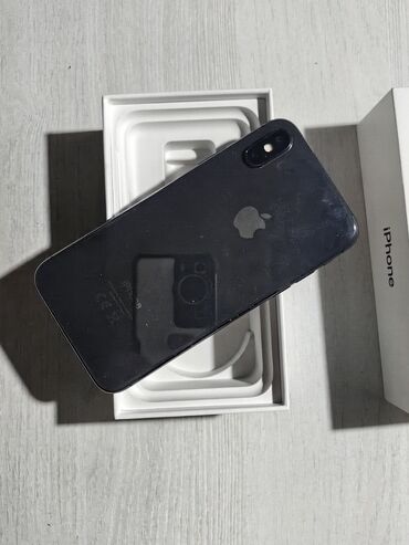 муляж для айфона: IPhone X, Б/у, 256 ГБ, Space Gray, Чехол, Коробка, 100 %