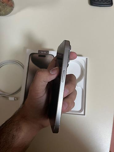 Mobil telefonlar: IPhone 15 Pro, 256 GB, Natural Titanium, Simsiz şarj, Face ID — 6