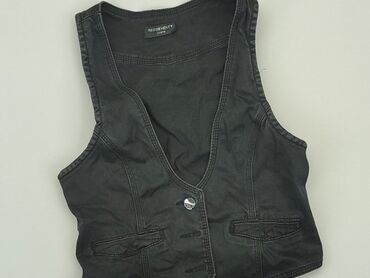 czarne bluzki bez ramiączek: Waistcoat, S (EU 36), condition - Very good