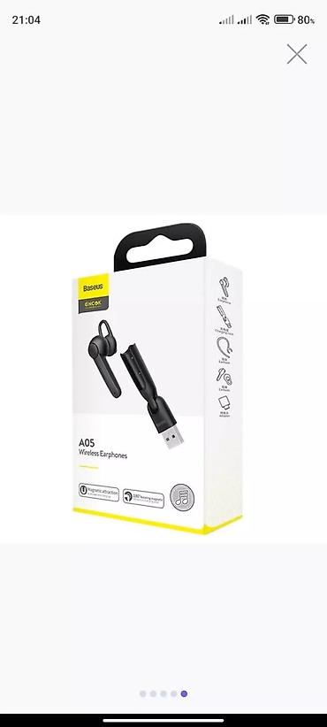 baseus w7: Hama/ENCOK (Baseus A05) Bluetooth mono qulaqlıq - Telefon zəngləri — 3