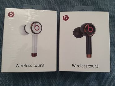 dubak za decu: Beats Wireless Tour3 Bezicne Bluetooth Slusalice Bele i Crne Odlican
