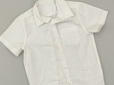 koszula krótki rękaw: Shirt 4-5 years, condition - Good, pattern - Monochromatic, color - White