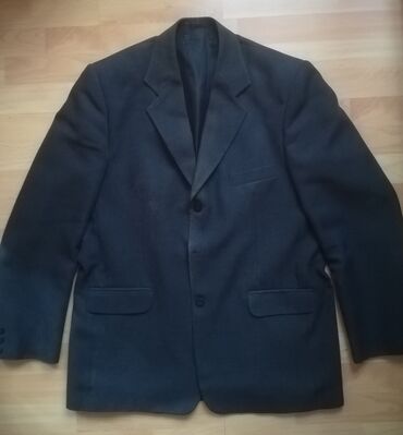 stradivarius jakna sa krznom: Sako vel 50, tamno sive boje, štofani, obim grudi 110, poluobim ramena