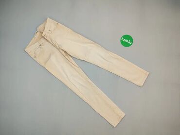 Spodnie: Spodnie S (EU 36), wzór - Jednolity kolor, kolor - Beżowy