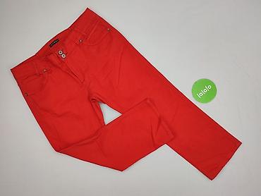 szerokie spodnie pull: Spodnie materiałowe damskie, rozmiar L — 2