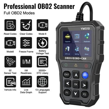 Alati za automobile: Novo - YM519 OBDII / EOBD + CAN Auto Dijagnostika Funkcije:   1 — 3