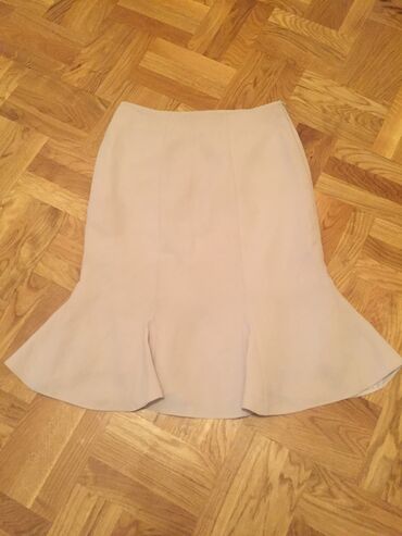 kožna suknja kombinacije: L (EU 40), Mini, color - Beige