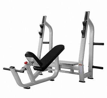 Спорт жана хобби: Скамья для жима штанги под наклоном (Olympic Incline Bench) - — 1