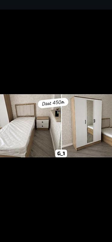 Gənc otağı mebel dəsti – Dast 450₼ Tərkibi: - Tək nəfərlik çarpayı