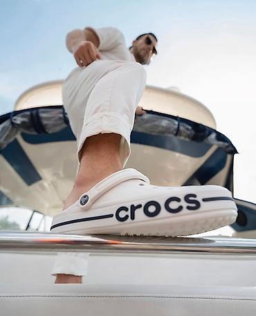 Босоножки, сандалии, шлепанцы: Мужские сандалии, 36, Crocs, Новый, цвет - Белый, Самовывоз, Бесплатная доставка, Платная доставка — 2