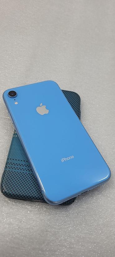 Apple iPhone: IPhone Xr, Б/у, 64 ГБ, Голубой, Чехол, 78 % — 9