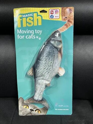 Oprema za kućne ljubimce: Pokretna Igračka za mačke Magic Fish; Potpuno NOVO, neotpakovano! — 1