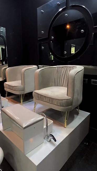 Salon, tibbi mebel: Salon üçün pedikür stansiyası – 2 yerlik - İnteqrə olunmuş iki — 2