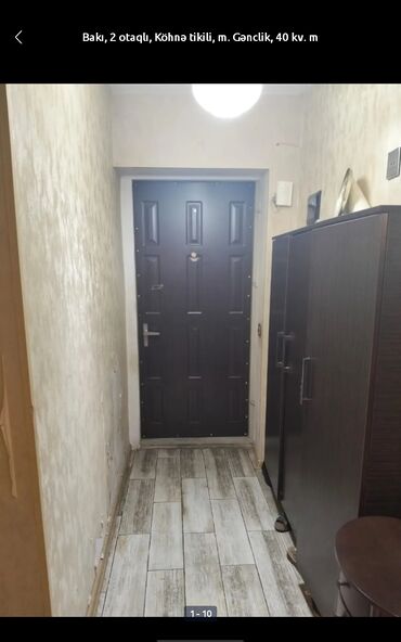Köhnə tikili: Bakı, 2 otaqlı, Köhnə tikili, m. Gənclik, 40 kv. m