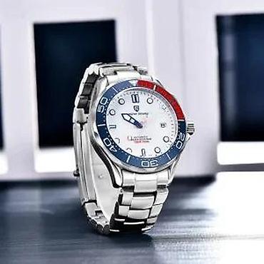 Ručni satovi: PAGANI DESIGN PD-1667 -42mm-Bela -Omega Seamaster Diver 300M Potpuno — 9