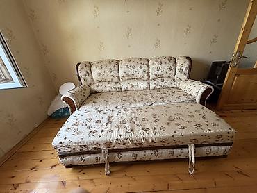iki nəfərlik carpayi: Divan-kravat, İşlənmiş, Açılan, Parça — 3