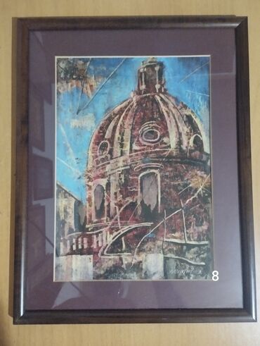 Şəkillər, tablolar: Istedadli ressam Mahmudzadenin 1999-cu ilde yaratdigi "Baki kendleri — 6