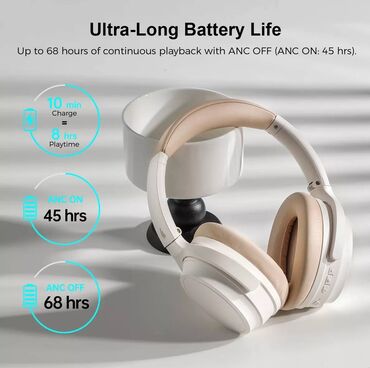 Qulaqcıqlar: 🎧 Edifier WH700NB – Zərif görünüş, güclü performans! Ivory — 10