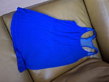 crop top h: S (EU 36), Single-colored, color - Blue