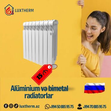 Radiatorlar: Yeni Seksiyalı Radiator Alüminium, Kredit yoxdur