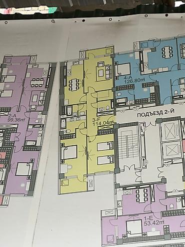 114: 3 комнаты, 114 м², Кок-Жар мкр Элитка, 9 этаж, ПСО (под самоотделку) — 6