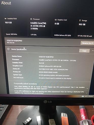 gta sa pc dvd: Gaming masaüstü kompüter (RGB işıqlanma ilə) Texniki xüsusiyyətlər: - — 5