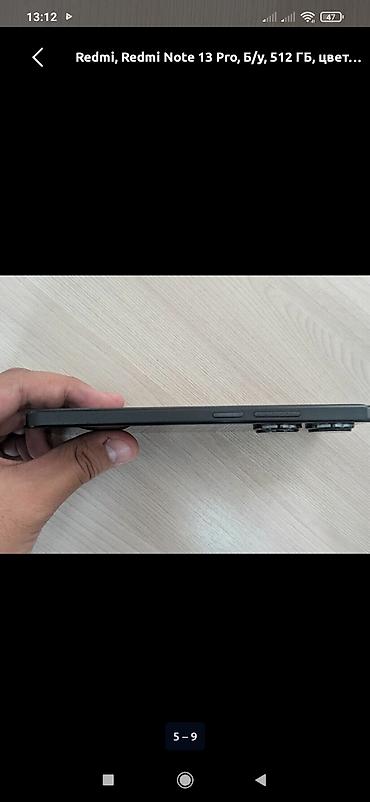 techno camon: Redmi Note 13 Pro, 512 ГБ, цвет черный купленный год назад 25.500 сом — 1