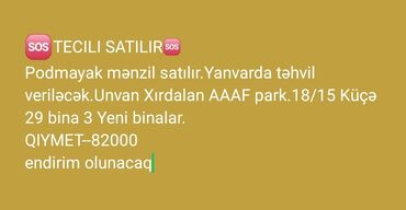 купит квартиру в баку: 2 otaqlı, Yeni tikili, 81 kv. m