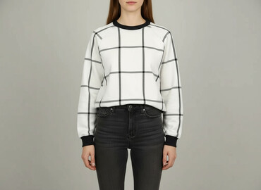 bluza w paski pepco: Women`s sweatshirt, size S