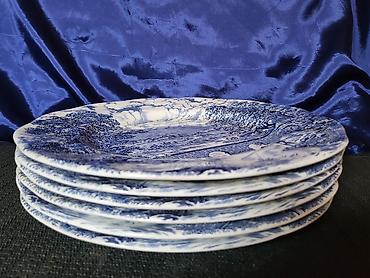 Kuhinjski setovi: Tanjiri Bridge Scenes engleski iz 70ih.god. Engleski tanjiri — 4