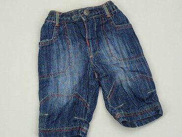 straight fit jeansy: Spodnie jeansowe, 3-6 m, stan - Dobry